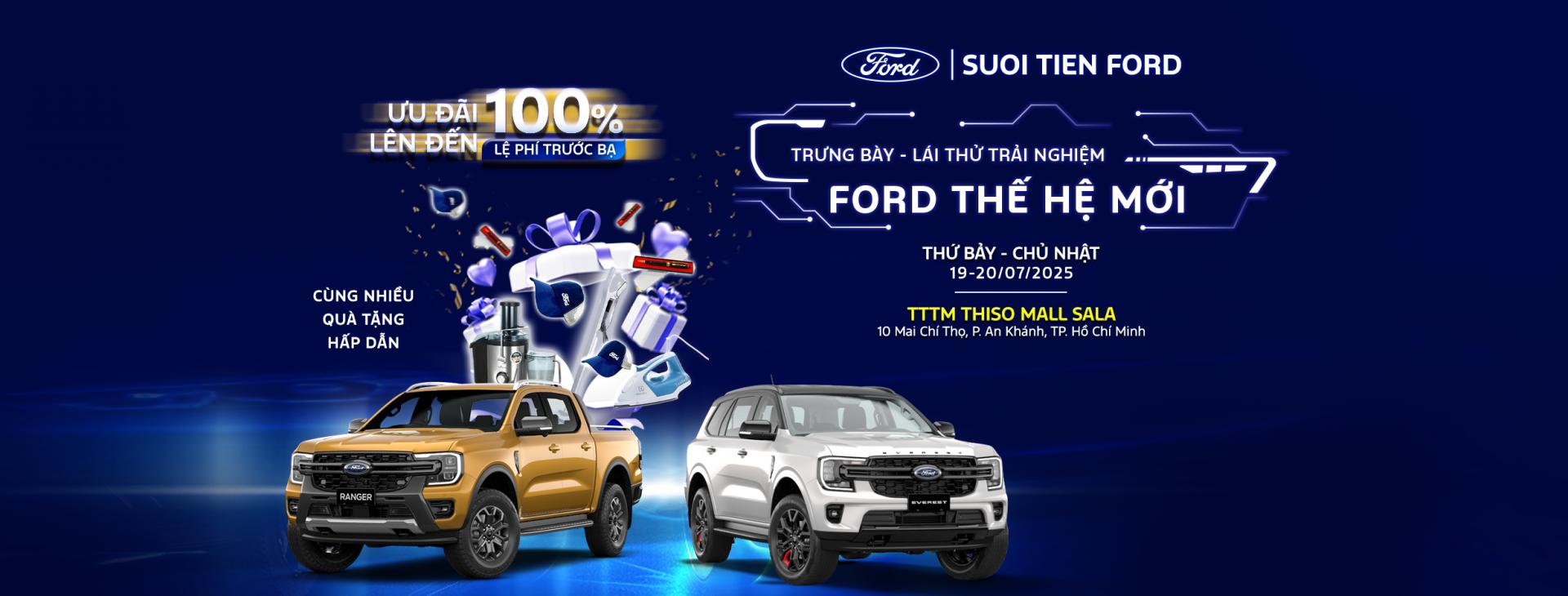 Trưng bày - Lái thử trải nghiệm Ford thế hệ mới tại TTTM Thiso Mall SaLa