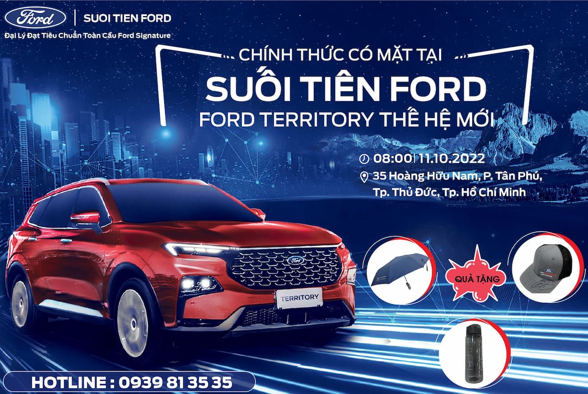 FORD TERRITORY THẾ HỆ MỚI CHÍNH THỨC CÓ MẶT TẠI SUỐI TIÊN FORD