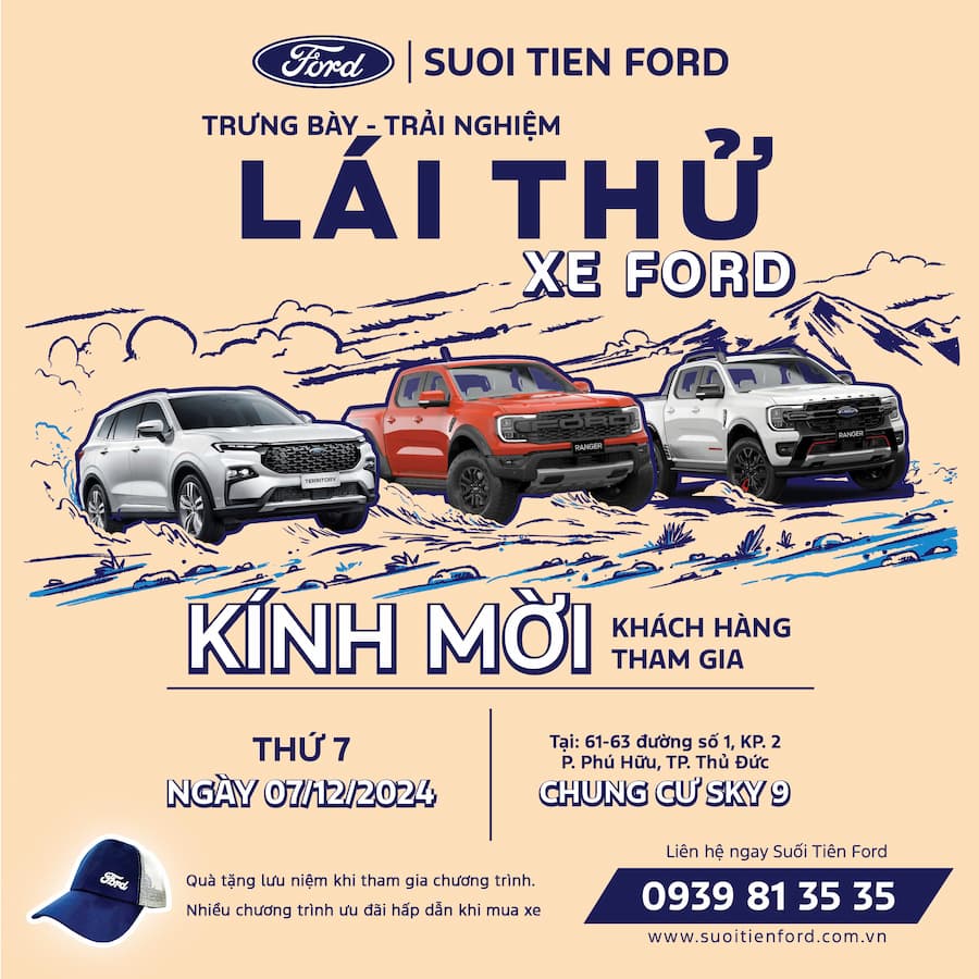 LÁI THỬ TRẢI NGHIỆM CÙNG SUỐI TIÊN FORD