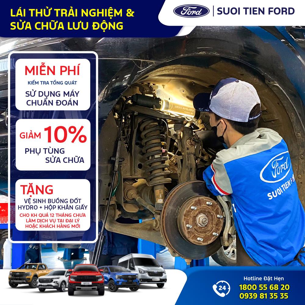 Lái thử va sửa chữa lưu động xe Ford 2