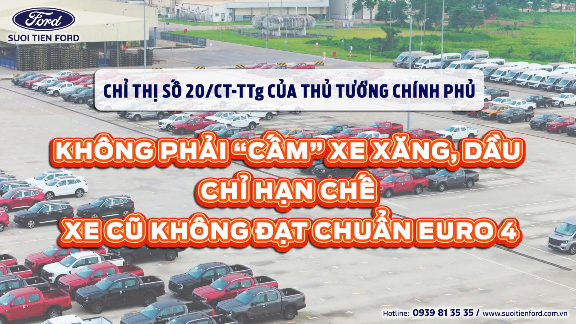 SLide CHỈ HẠN CHẾ XE CŨ KHÔNG ĐẠT CHUẨN EURO 4