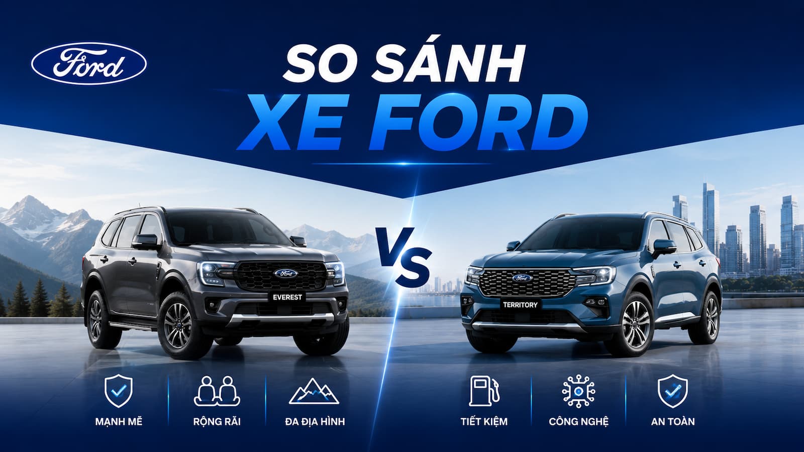 So sánh xe Ford