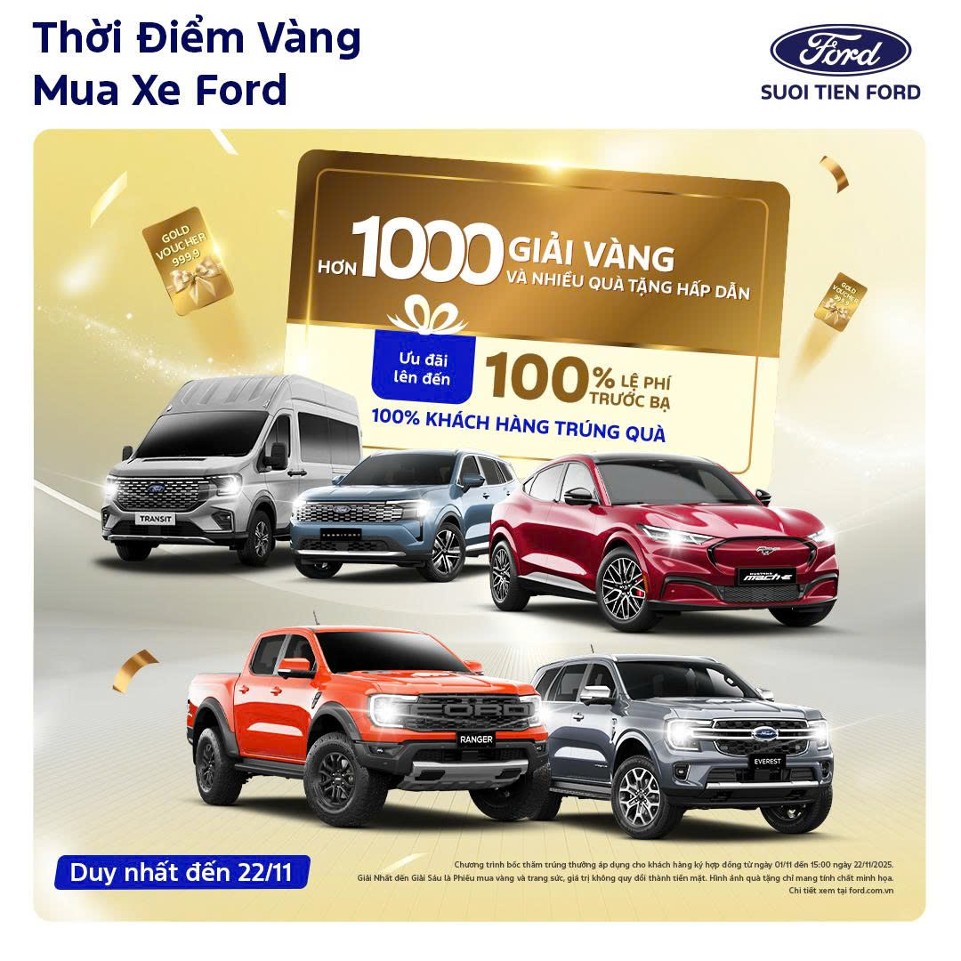 2025 FVL - THỜI ĐIỂM VÀNG MUA XE FORD