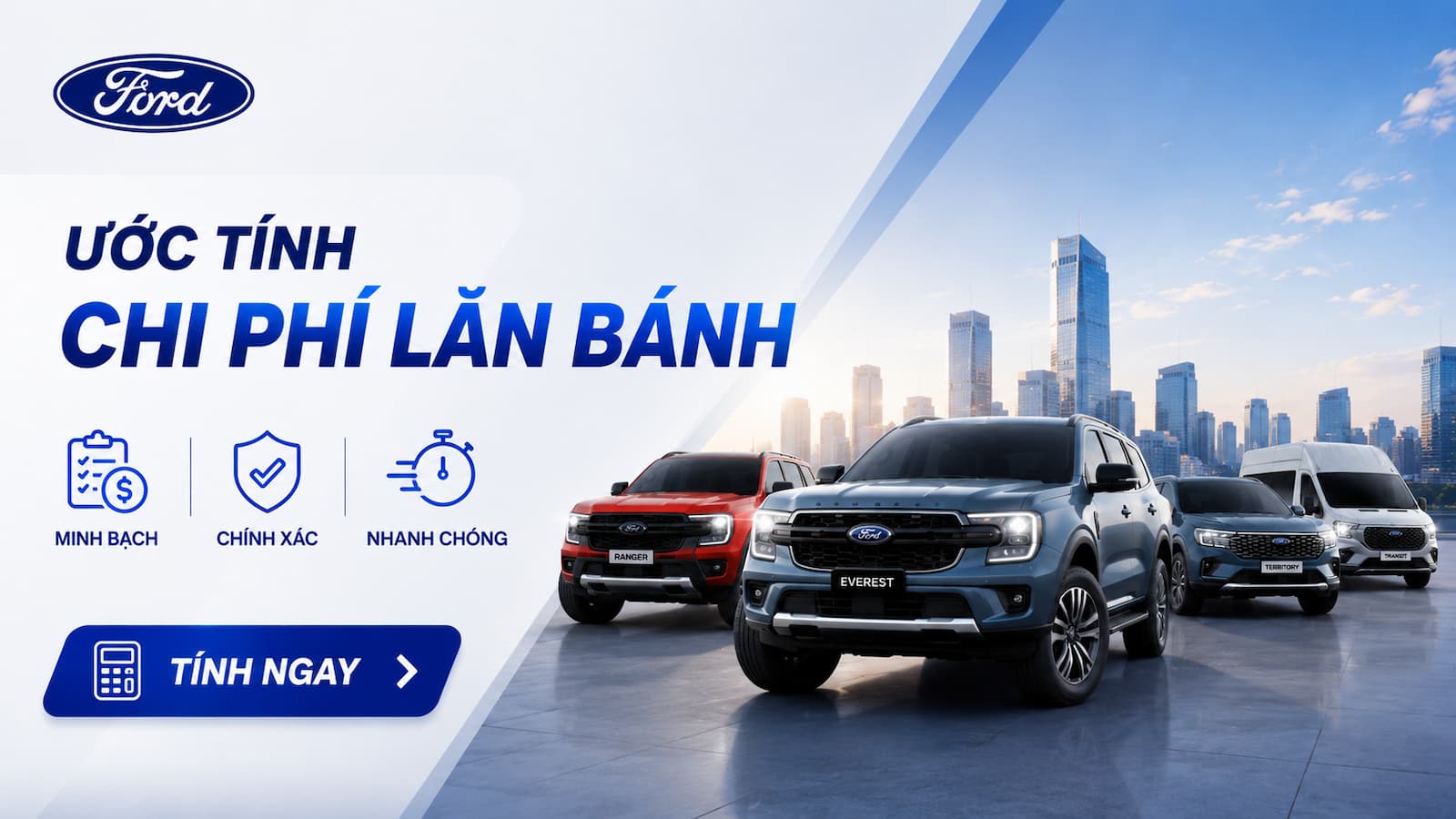 Ước tính chi phí lăn bánh xe Ford