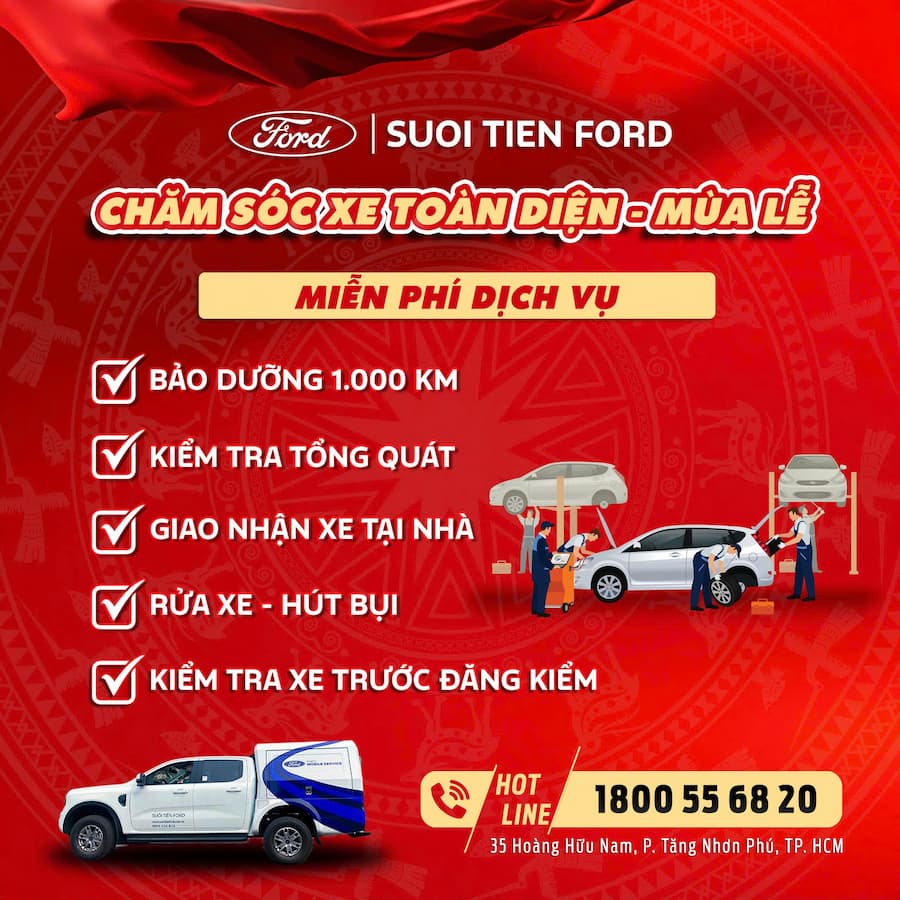 VÔ VÀNG ƯU ĐÃI CHĂM SÓC XE MÙA LỄ 1