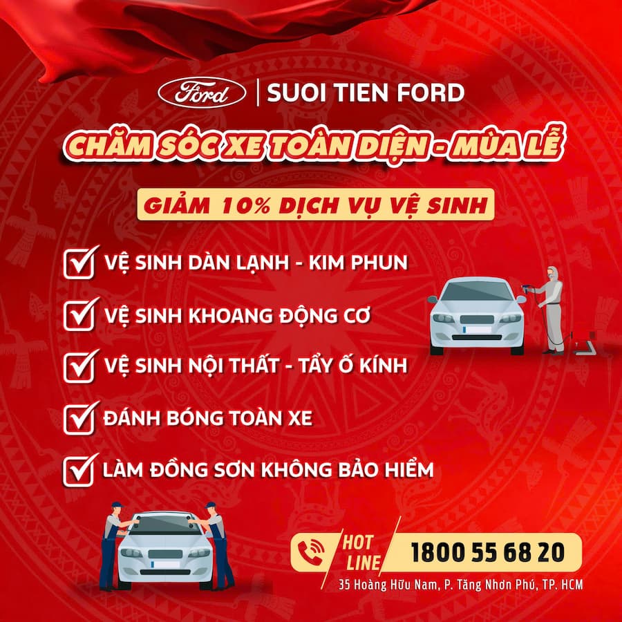 VÔ VÀNG ƯU ĐÃI CHĂM SÓC XE MÙA LỄ 2