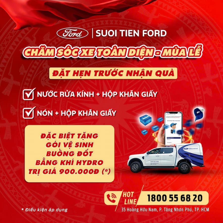 VÔ VÀNG ƯU ĐÃI CHĂM SÓC XE MÙA LỄ 4