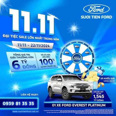 ĐẠI TIỆC SALE LỚN NHẤT TRONG NĂM TẠI SUỐI TIÊN FORD