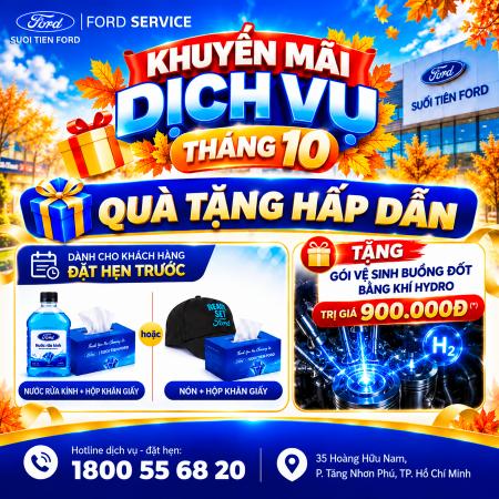KHUYẾN MÃI DỊCH VỤ THÁNG 10 – ƯU ĐÃI TỚI, CHĂM XE THÔI
