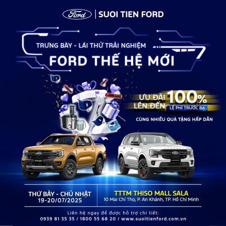 Trưng bày - Lái thử trải nghiệm Ford thế hệ mới tại TTTM Thiso Mall SaLa