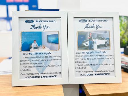 Suối Tiên Ford đã chính thức nhận được chứng nhận FGE (Ford Guest Experience) theo tiêu chuẩn của Ford.