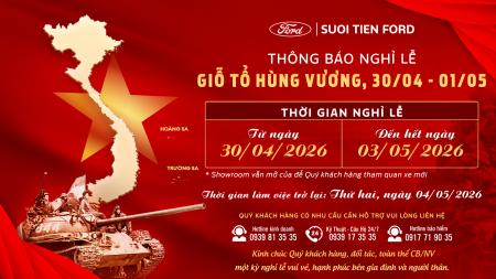 THÔNG BÁO NGHỈ LỄ
